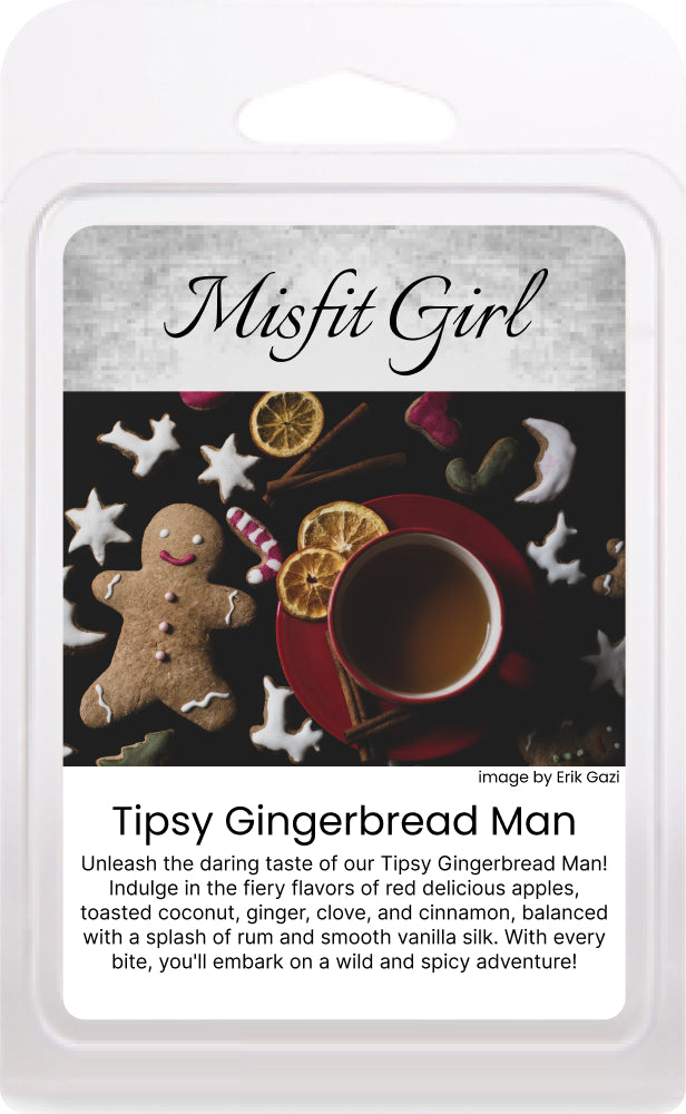 Tipsy Gingerbread Man Wax Melt